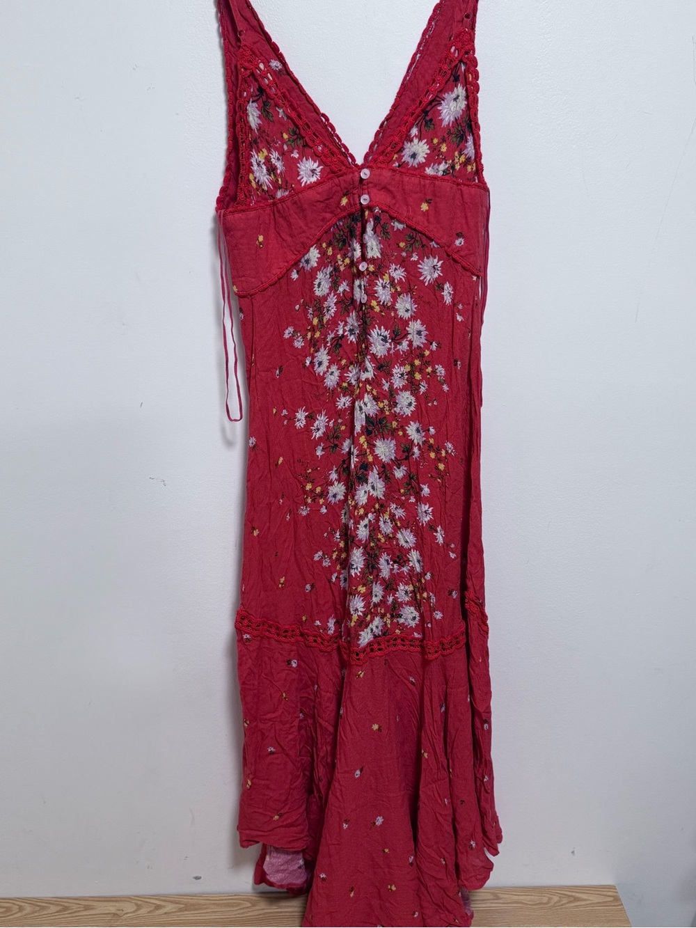 Free People Paradise Printed Maxi Dress women Sz Medium - Picture 7 of 7